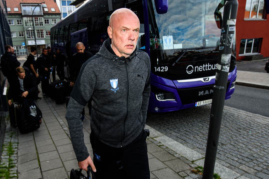 Head coach Uwe Rösler of Malmö FF arrives at the hotel