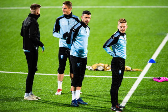 Markus Rosenberg, Behrang Safari and Anders Christiansen of