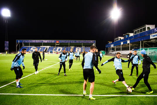 Markus Rosenberg and Arnór Ingvi Traustason of Malmö FF