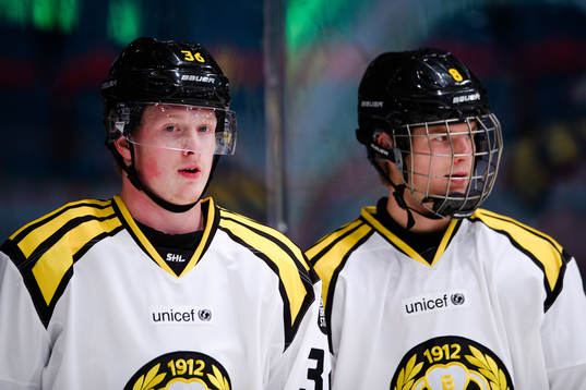 Brynäs Samuel Solem och Victor Söderström före