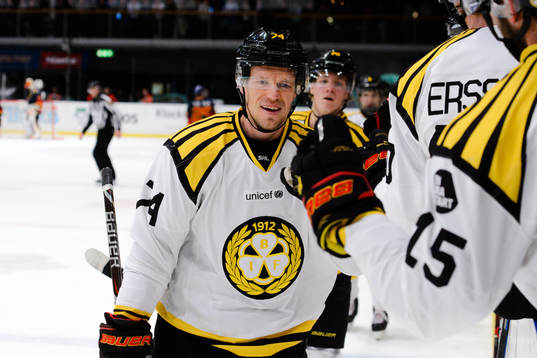Brynäs Nicklas Danielsson jublar