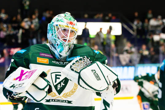 Färjestads målvakt Adam Werner