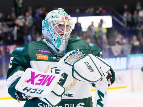 Färjestads målvakt Adam Werner
