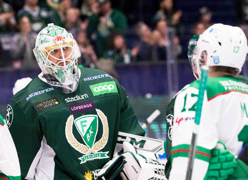 under ishockeymatchen mellan Färjestad och Rögle