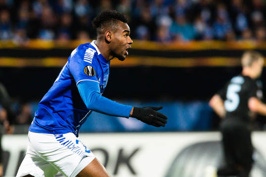 Erikson Spinola Lima of Sarpsborg 08 reacts