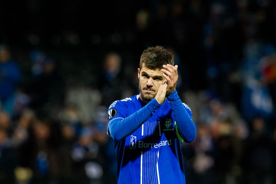 Joachim Thomassen of Sarpsborg 08 looks dejected