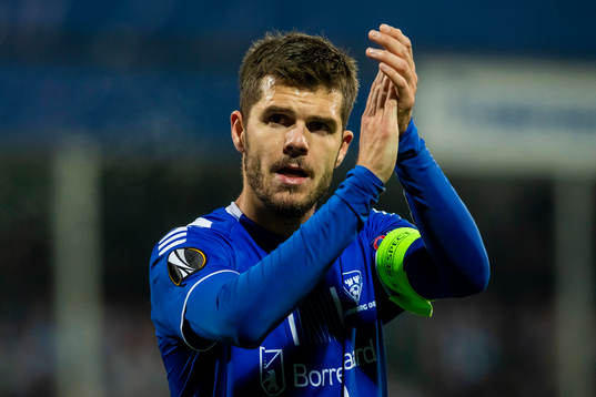 Joachim Thomassen of Sarpsborg 08 looks dejected