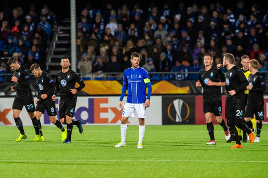 Joachim Thomassen of Sarpsborg 08 looks dejected
