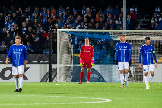 Goalkeeper Aleksandr Vasyutin of Sarpsborg 08 looks dejected