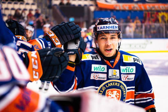Växjös Austin Ortega jublar