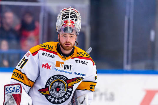 Luleås målvakt Niklas Rubin