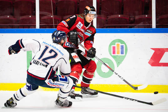 Malmö Redhawks Malte Setkov och Linköpings Sebastian
