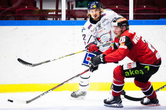 Linköpings Adam Brodecki och Malmö Redhawks Axel