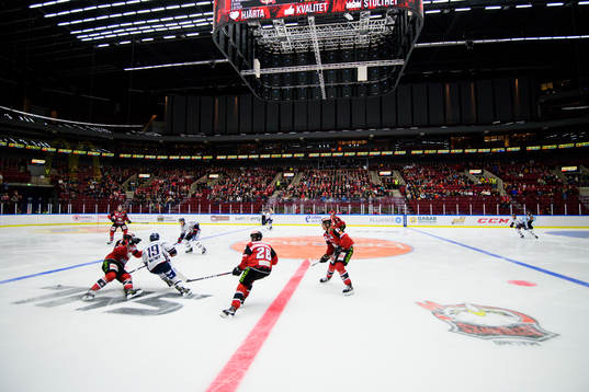 Match pågår i Malmö Arena