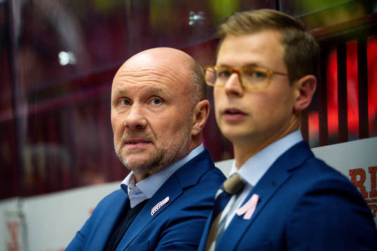 Malmö Redhawks tränare Peter Andersson och assisterande