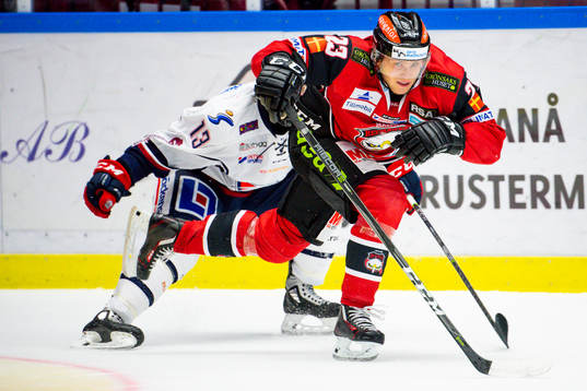 Linköpings Andrew Gordon och Malmö Redhawks Christoffer