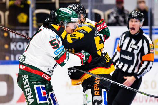 Frölundas Mats Rosseli Olsen och Skellefteås Emil Djuse