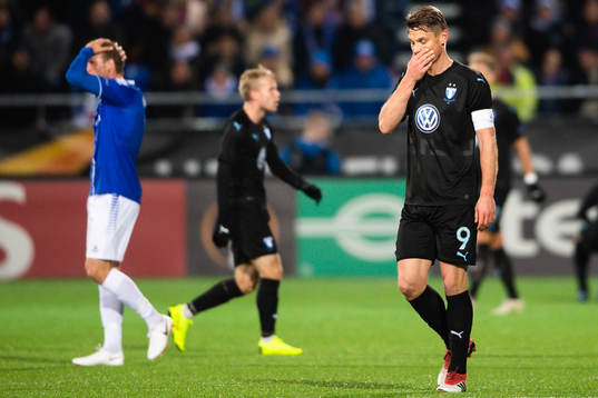 Markus Rosenberg of Malmö FF looks dejected