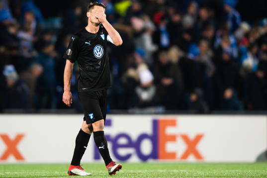 Markus Rosenberg of Malmö FF looks dejected