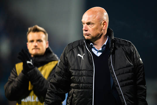 head coach Uwe Rösler and Andreas Vindheim of Malmö FF