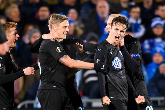 Andreas Vindheim of Malmö FF celebrates