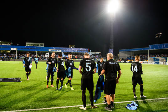 The players of Malmö FF prior the Europa League group