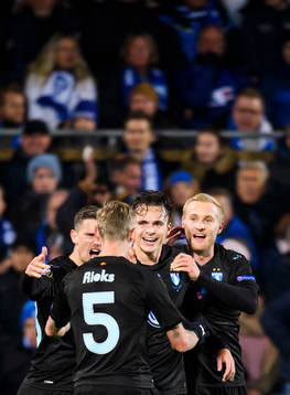 Andreas Vindheim of Malmö FF celebrates with Marcus