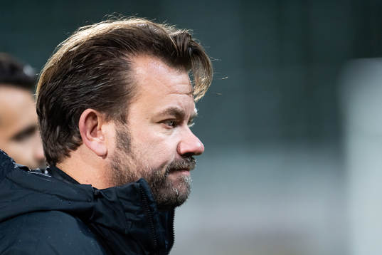 Landskronas tränare Jack Majgaard Jensen deppar