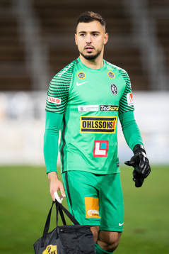 Landskronas målvakt Amr Kaddoura