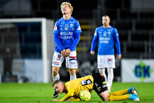 Trelleborgs Freddie Brorsson och Elfsborgs Samuel Holmén