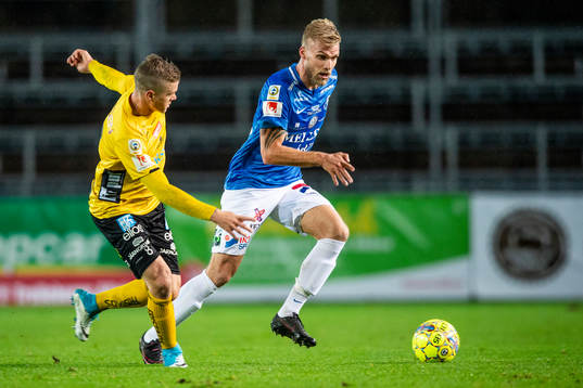 Elfsborgs Samuel Holmén mot Trelleborgs Robin Nilsson