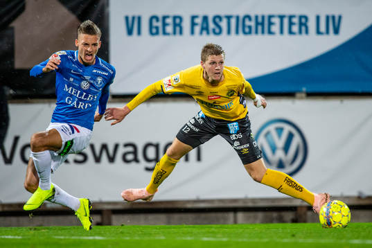 Trelleborgs Felix Hörberg mot Elfsborgs Joakim Nilsson