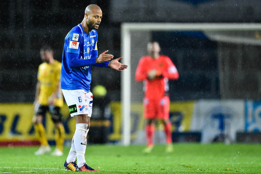 Trelleborgs Salif Camara Jönsson jublar