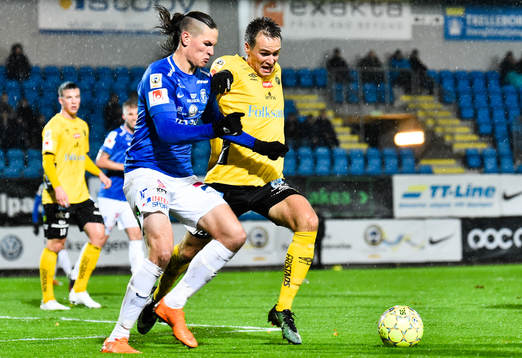 Trelleborgs Isak Jönsson och Elfsborgs Viktor Prodell