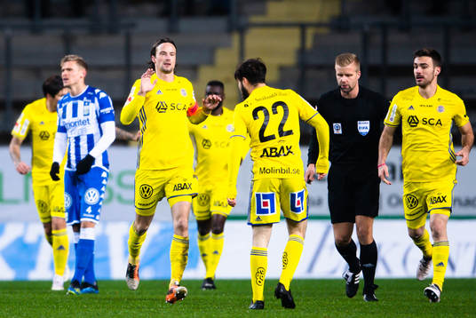 Sundsvalls Linus Hallenius jublar