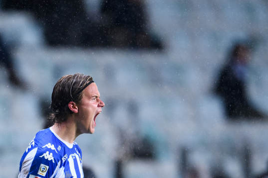 IFK Göteborgs August Erlingmark reagerar