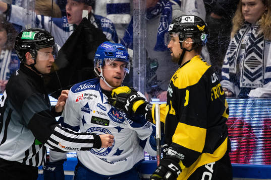Leksands Oskar Lang och Västerås Mikael Frycklund