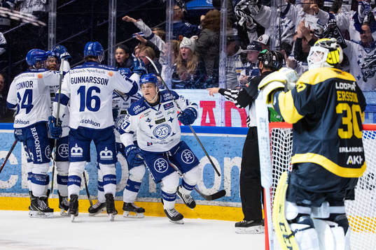 Leksands Anton Karlsson jublar