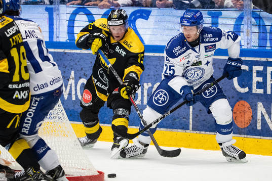 Västerås Kalle Östman och Leksands Linus Persson