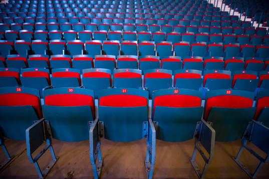 Interiör av Hovet innan ishockeymatchen i