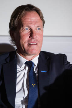 Tre Kronors assisterande förbundskapten Johan Garpenlöv i