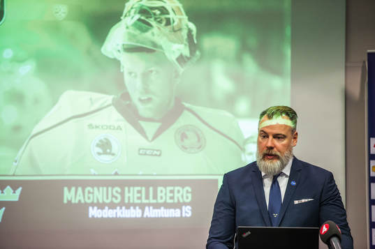 Tre Kronors förbundskapten Rikard Grönborg i en intervju
