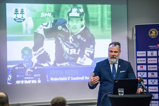 Tre Kronors förbundskapten Rikard Grönborg i en intervju