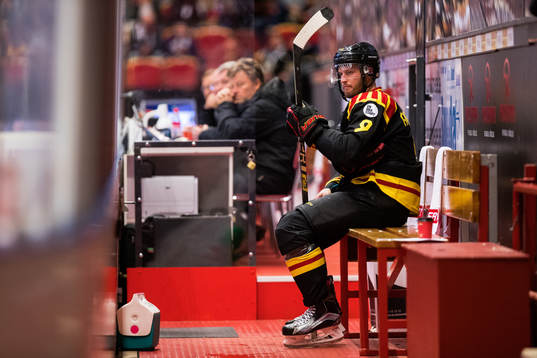 Brynäs Niclas Andersén i utvisningsbåset