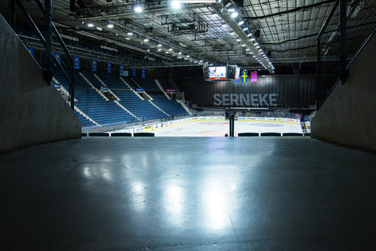 Generell vy över Hovets Isstadion