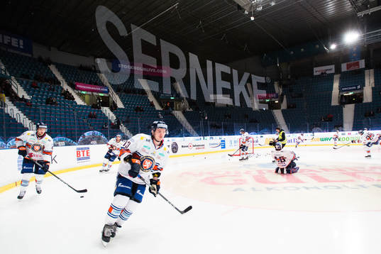 Växjös spelare värmer upp