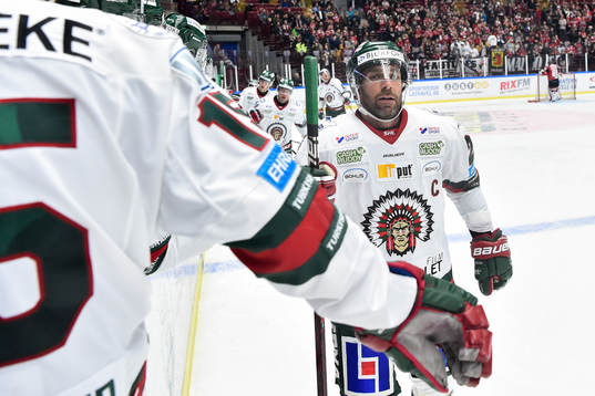 Frölundas Joel Lundqvist jublar