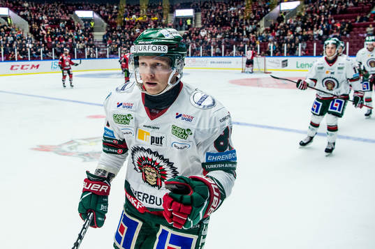 Frölundas Ryan Lasch jublar