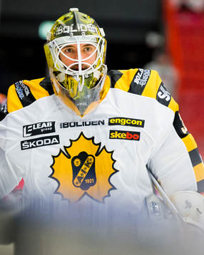 Skellefteås målvakt Gustaf Lindvall