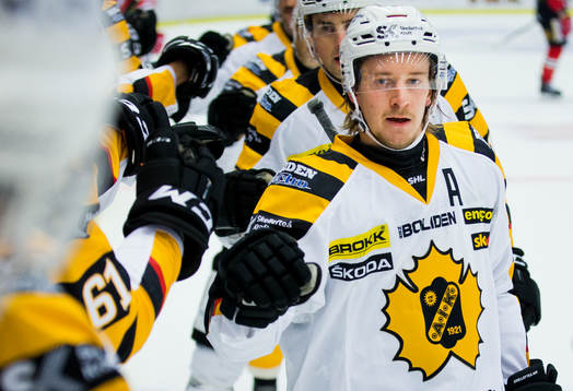 Skellefteås Jonathan Pudas gör 0-2 och jublar